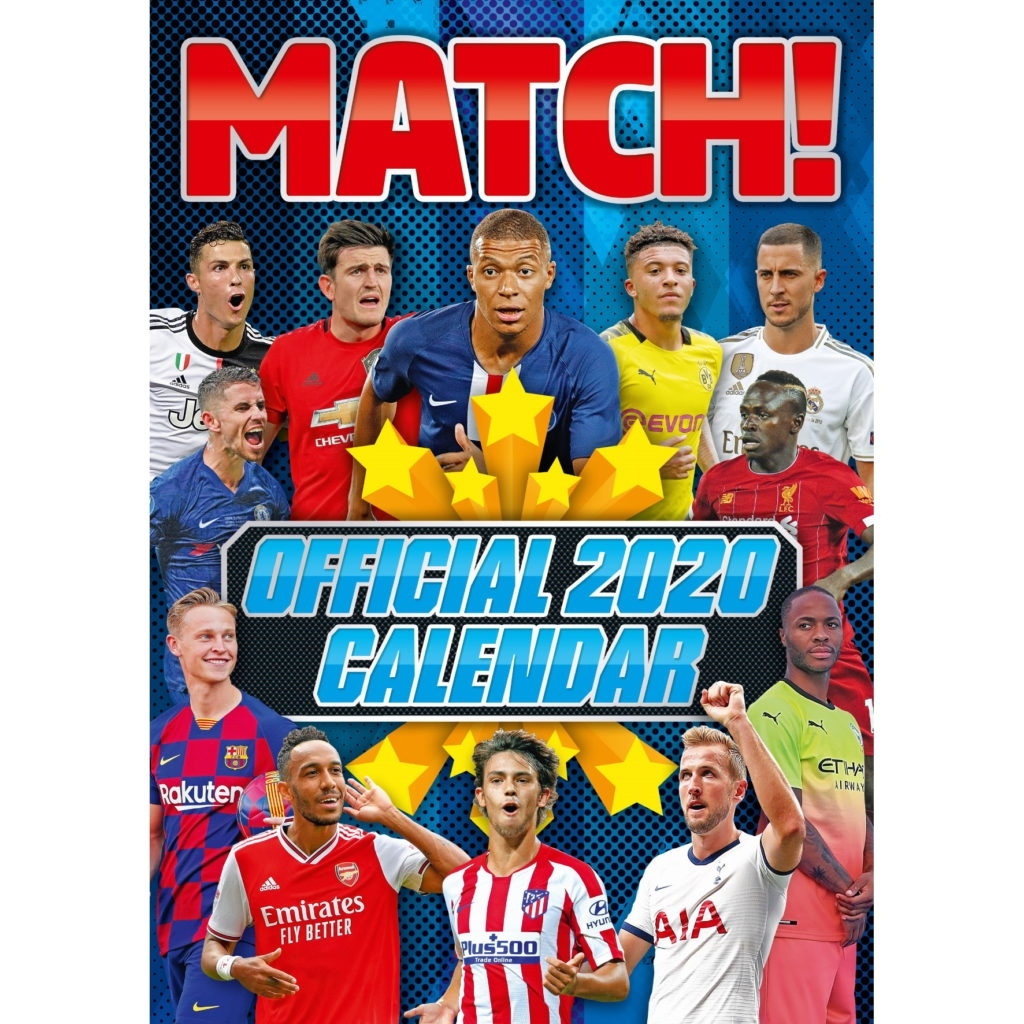 Match! - 2020 Soccer Superstars Calendar Perky 2020 Calendar Matches What Year