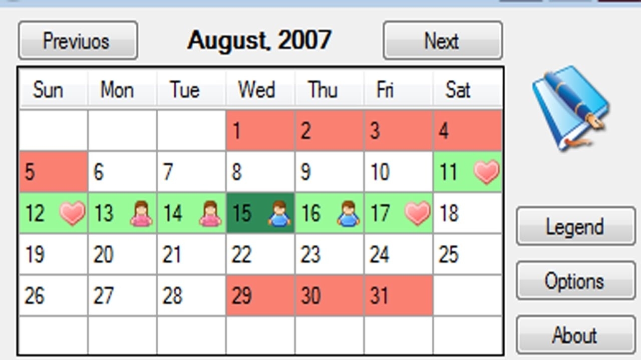 Ovulation Calendar – Printable Week Calendar Perky 3 Month Ovulation Calendar Calculator