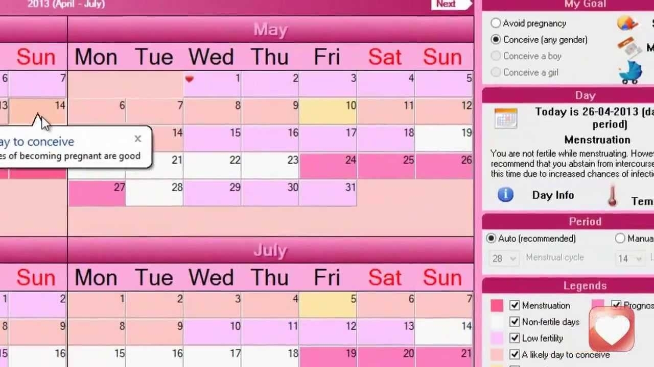 Ovulation Calendar Software - How To Track Your Fertility Perky 3 Month Ovulation Calendar Calculator