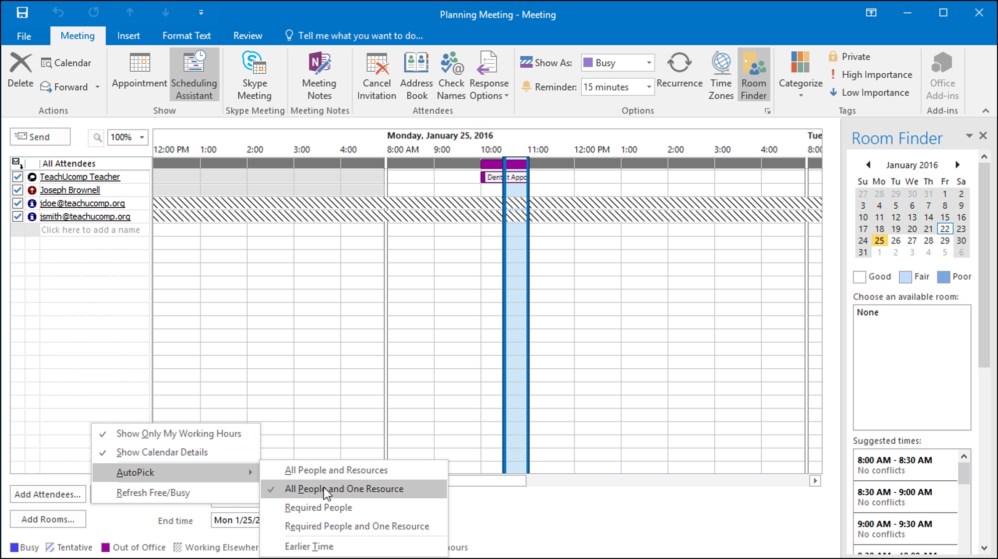 Plan A Meeting In Outlook - Instructions And Video Lessons Impressive Windows 10 Outlook Calendar Assistent