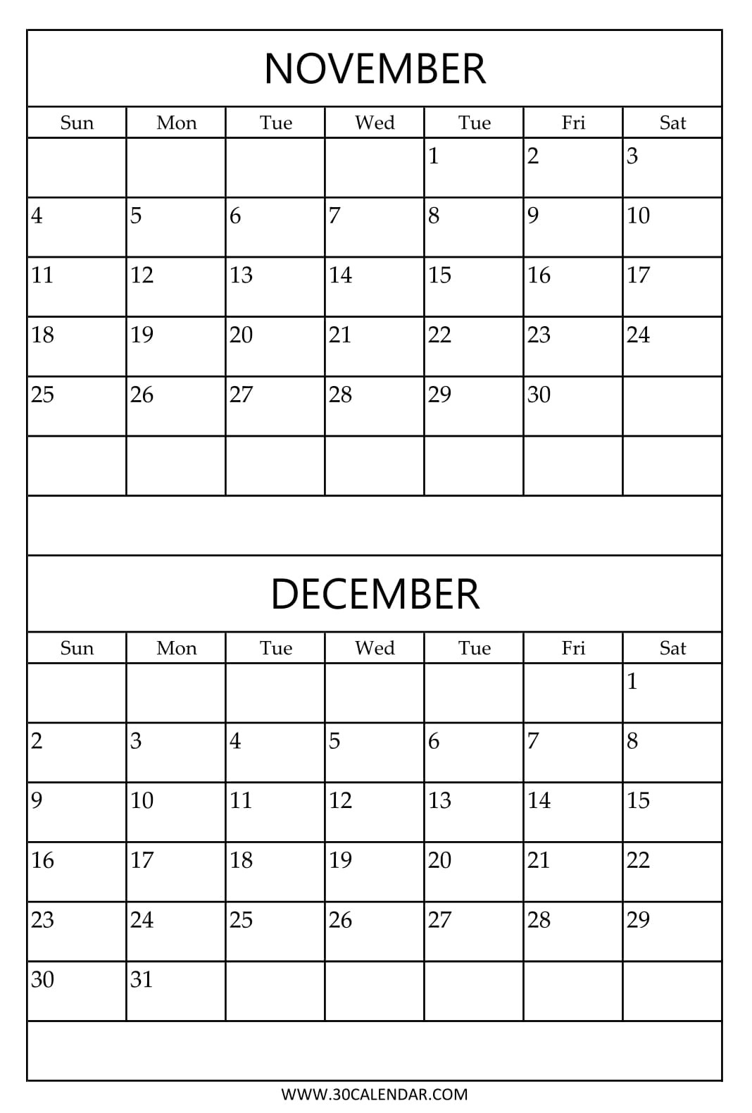 Print Free Calendar 2018 November December | Two Months Template Incredible Free Printable Two Month Calendar