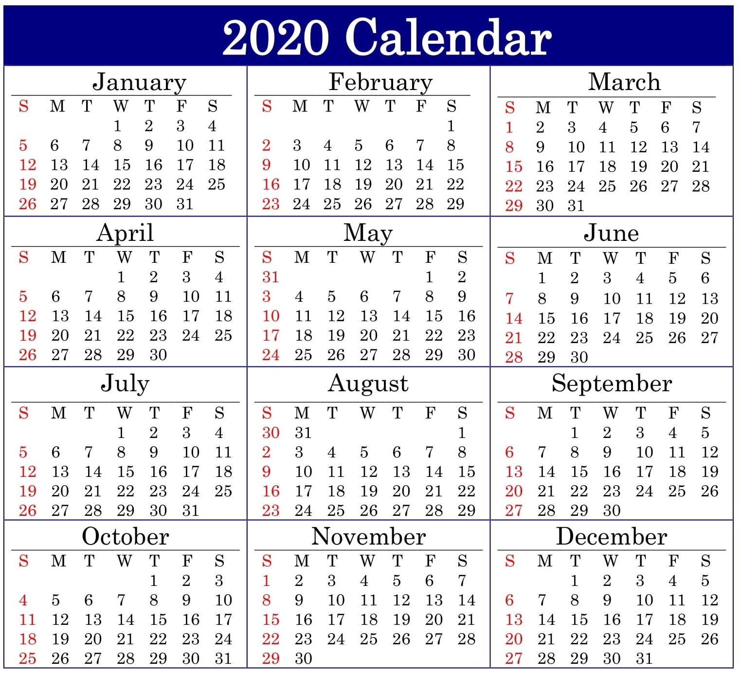 Printable 2020 Calendar Online Download – Free Latest Incredible Printable Jewish Holidays Calendar 2020 Condenced