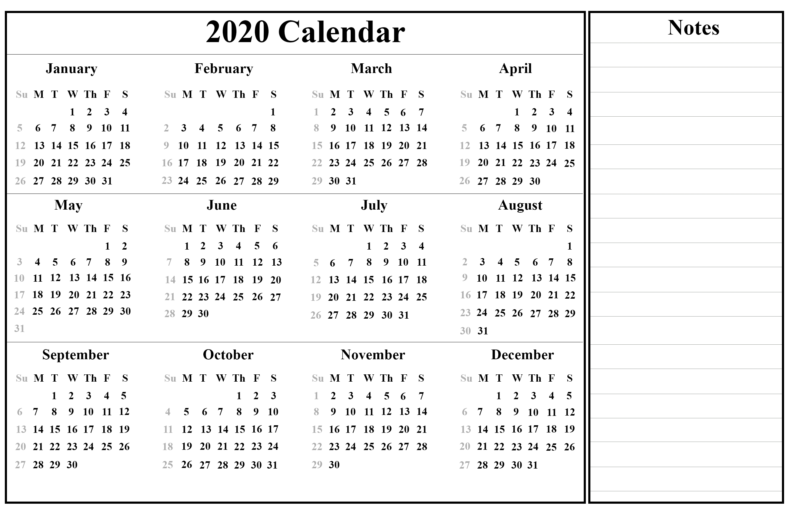 Printable April Calendar Template Singapore 2020 Calendar With Holidays