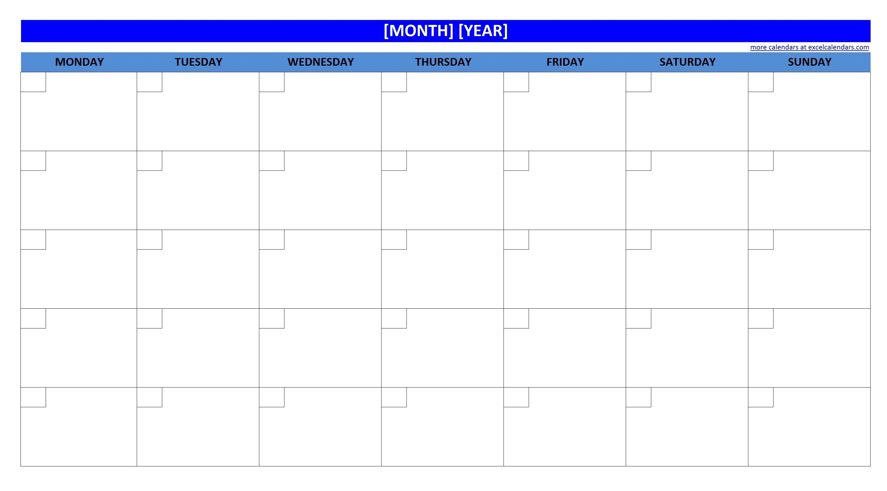 Printable Blank Monthly Calendar | Activity Shelter Perky Blank Monthly Planner No Dates
