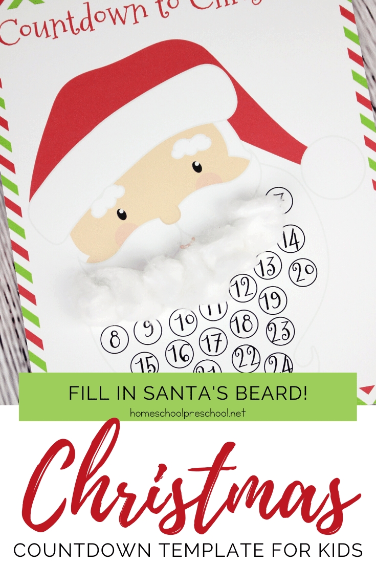 Impressive Printable Christmas Countdown 2020 For Kids • Printable Blank Calendar Template