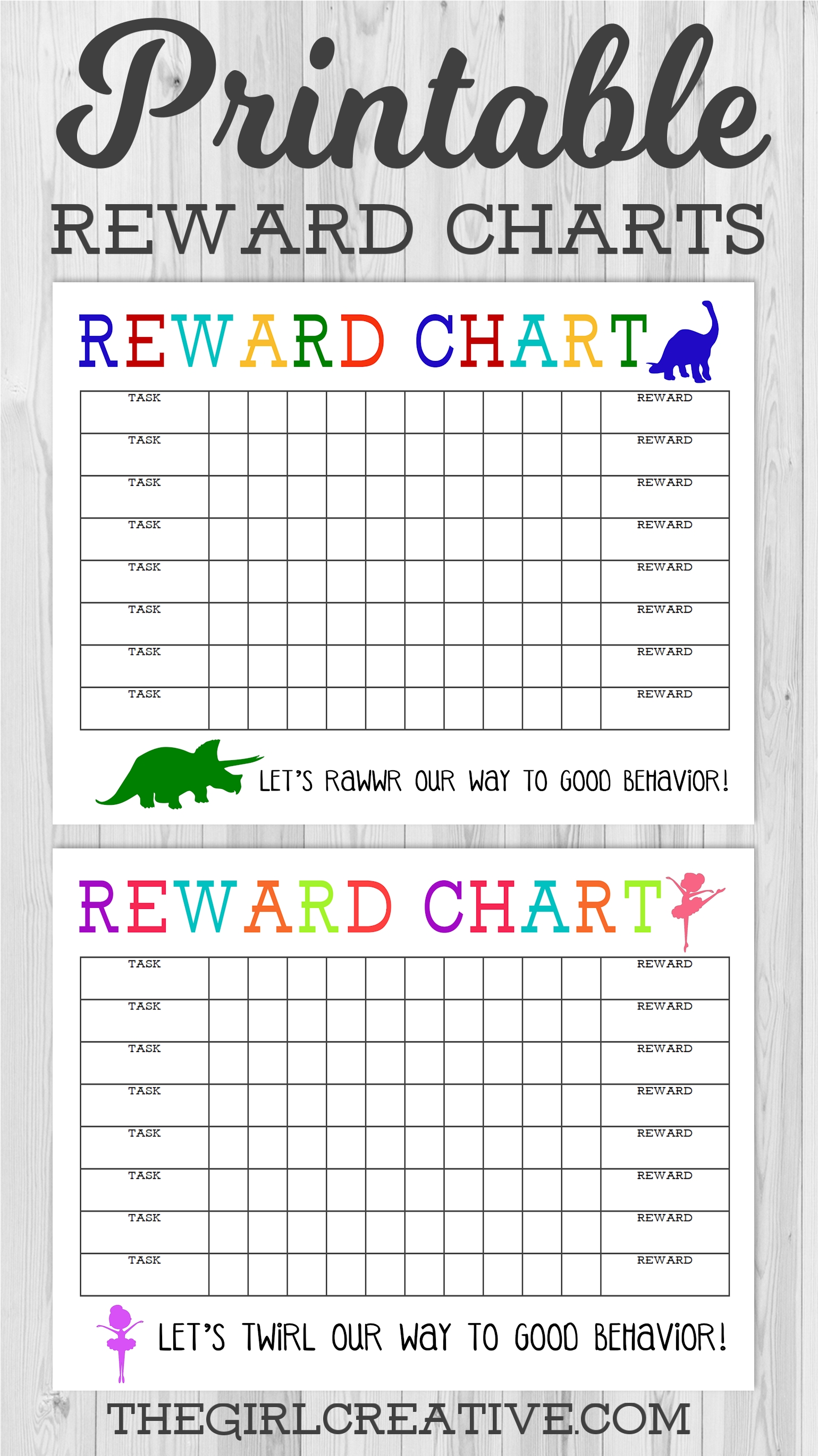 Printable Reward Chart - The Girl Creative Editable Behavior Chart With Calendar Free
