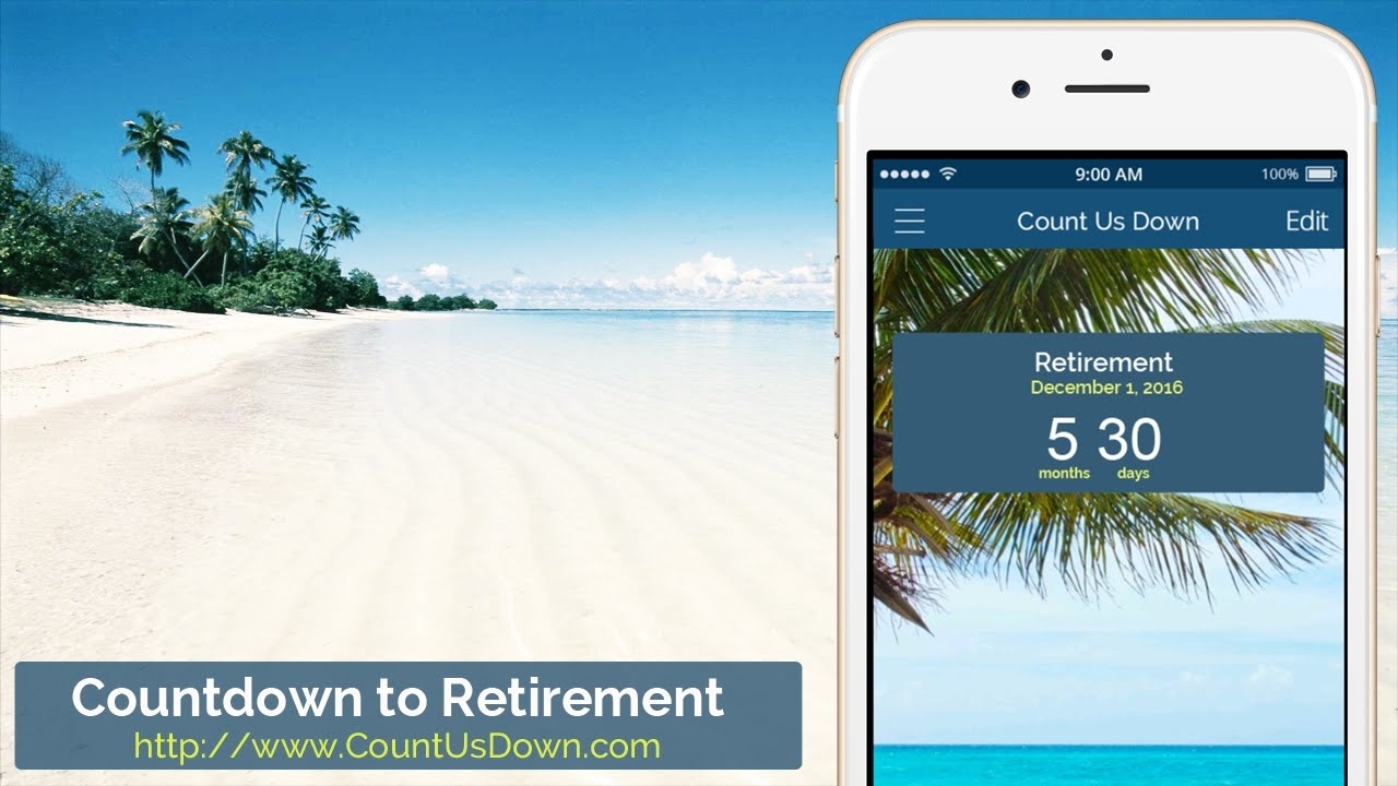 Retirement Countdown - App To Count Down The Days To Retirement Extraordinary Free Countdown Calendar For Retirement
