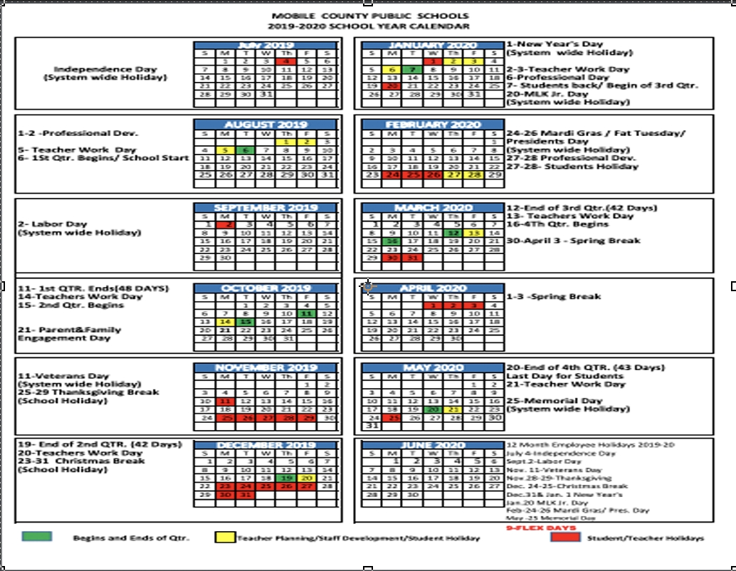 School Year Calendars Exceptional Martin County Florida School Calendar 2020-20