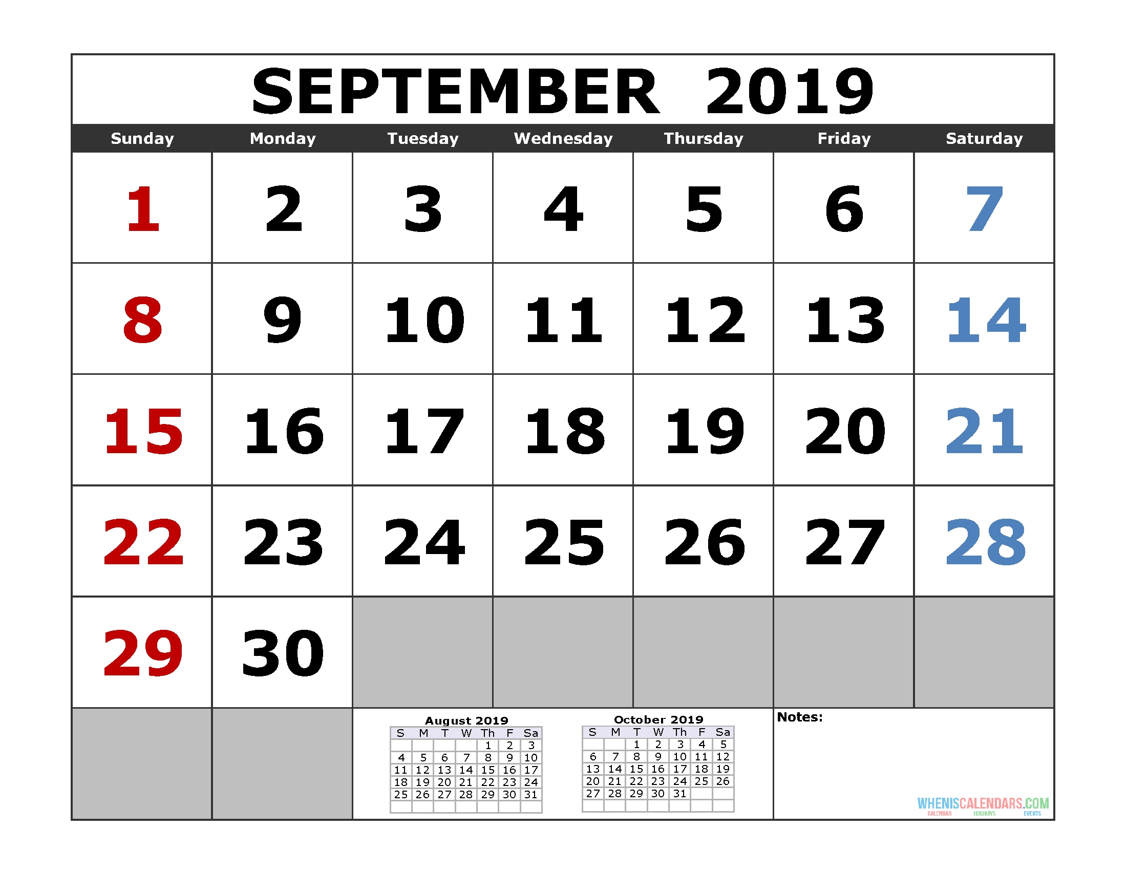 September 2019 Printable Calendar Template (3 Month Calendar Perky Three Calendar Monthas From 25 October