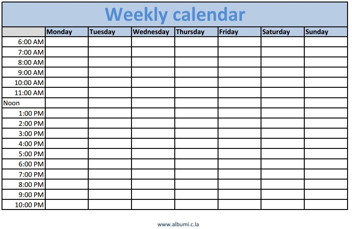 Sign Up Sheet With Time Slots Template - Colona.rsd7 Calendar Sign Up Sheet Template