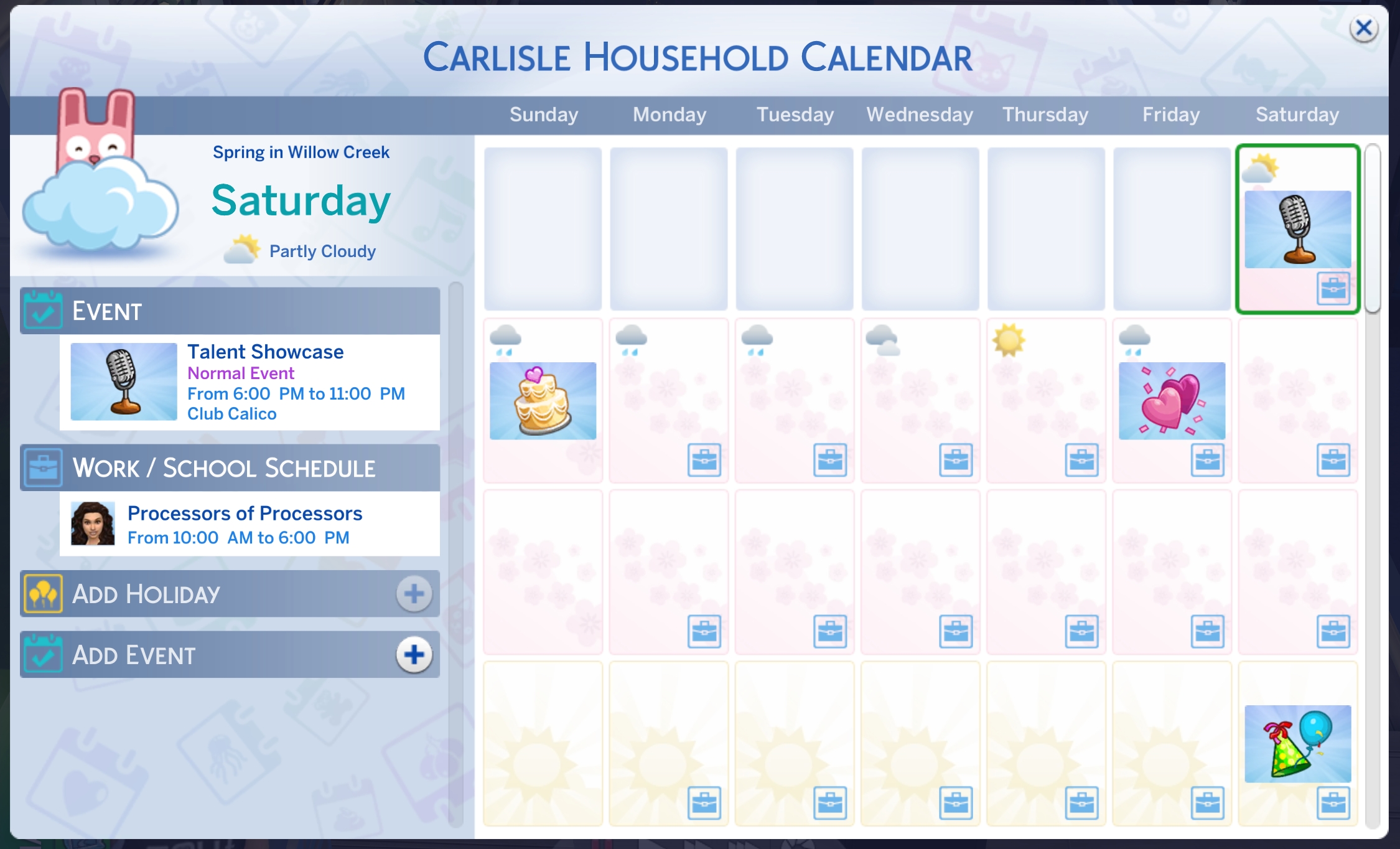 Solved: [Fixed] [S] Random Holidays Get Cancelled Immediatly 4 Sims 4 Save Holiday Calender