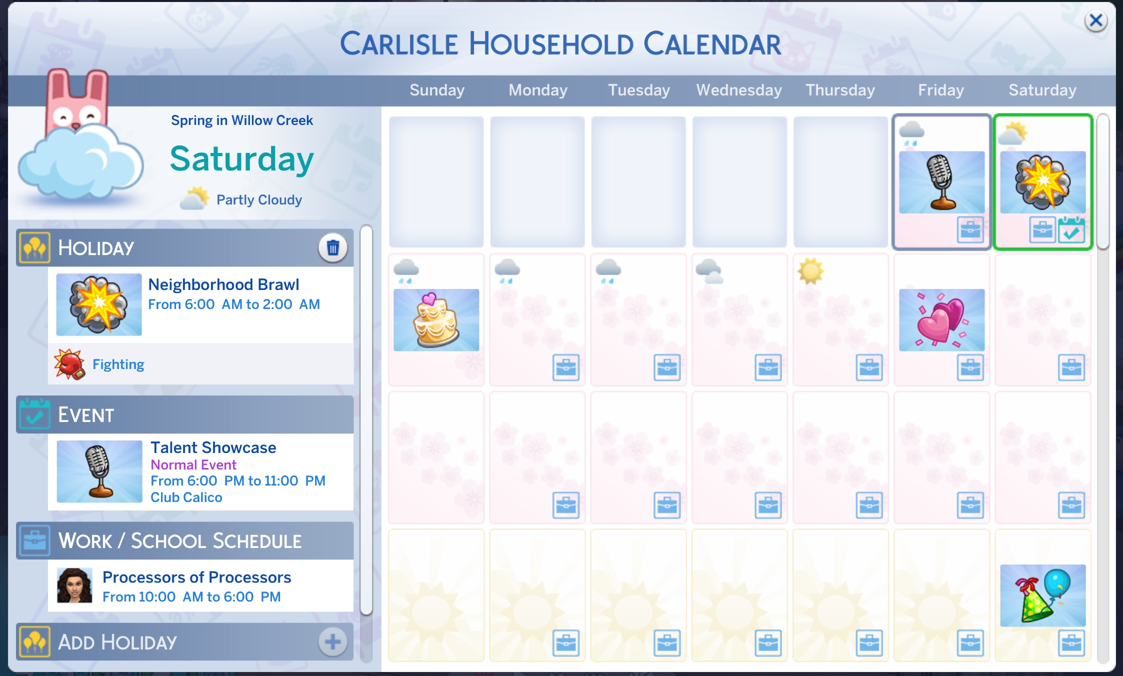 Solved: [Fixed] [S] Random Holidays Get Cancelled Immediatly 4 Sims 4 Save Holiday Calender
