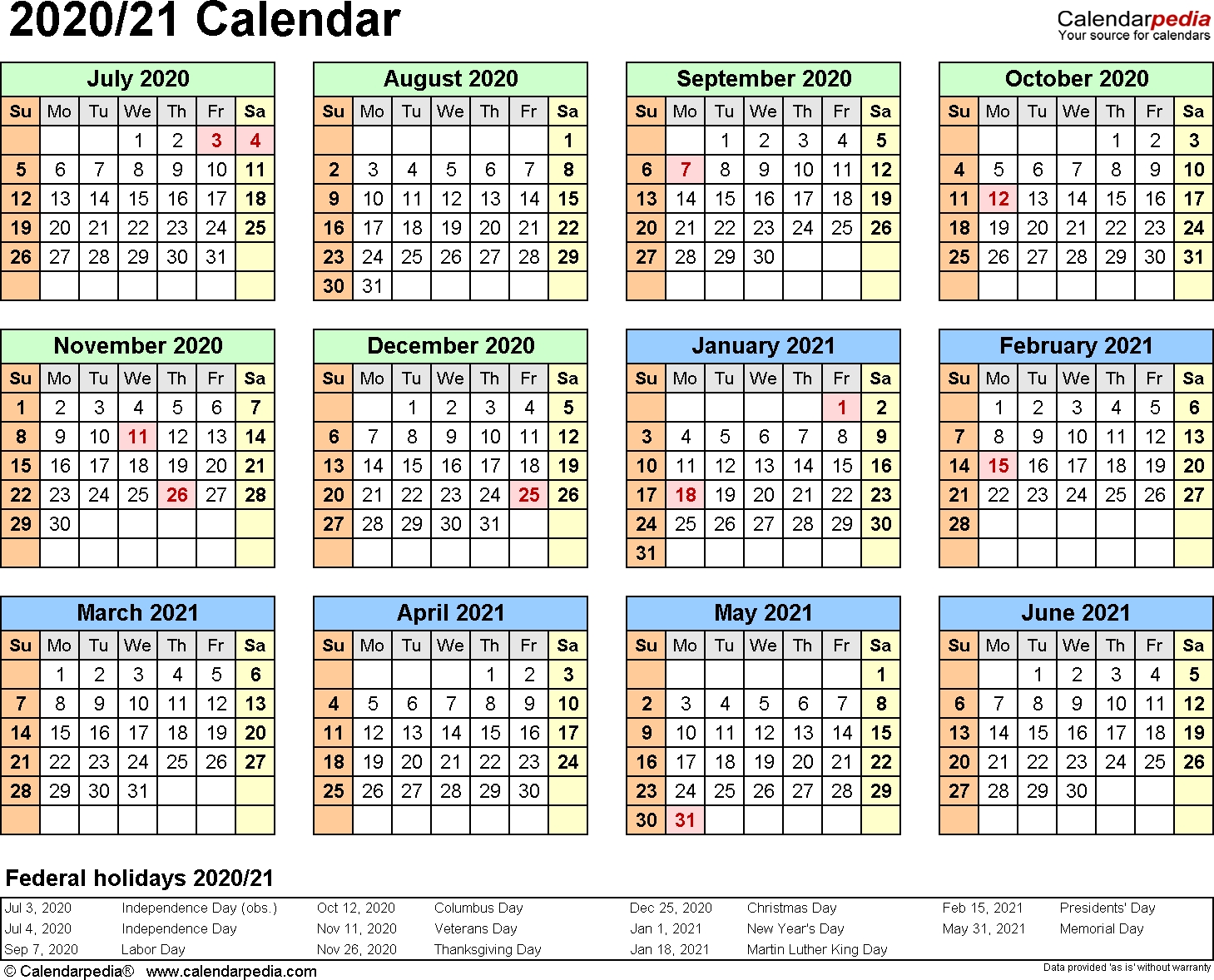 Split Year Calendars 2020/2021 (July To June) - Word Templates Incredible Calendarpedia 2020 For South Africa