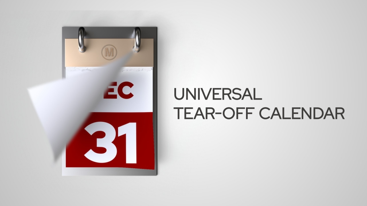 Tear-Off Calendar - After Effects Templates | Motion Array Tear Off Countdown 200 Days