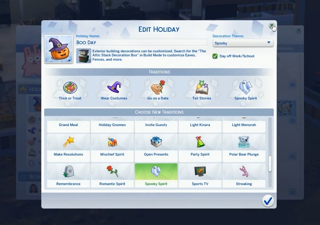 The Sims 4 Seasons: List Of Holiday Traditions (Base Game 4 Sims 4 Save Holiday Calender