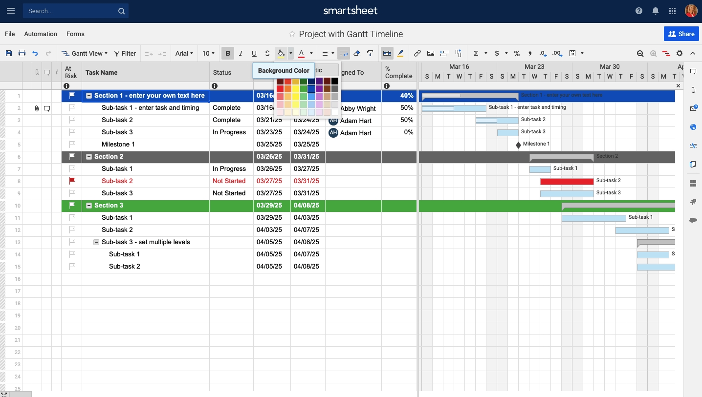 Top Project Plan Templates For Excel | Smartsheet Exceptional T Minus Schedule In Excel