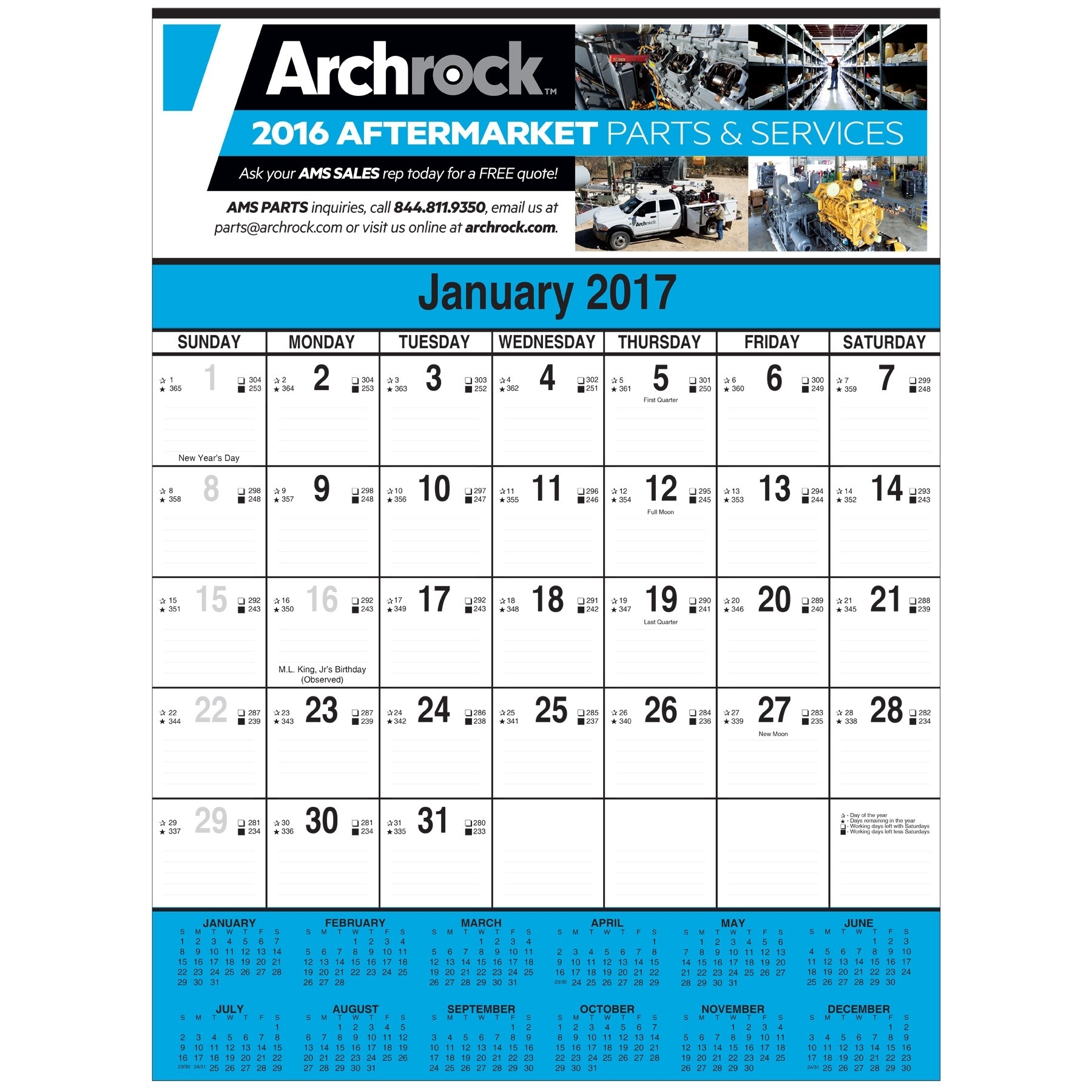 Wall Calendars | Low Prices, Fast Turnaround | Plum Grove Print Off 100 Day Tear Off Calendar