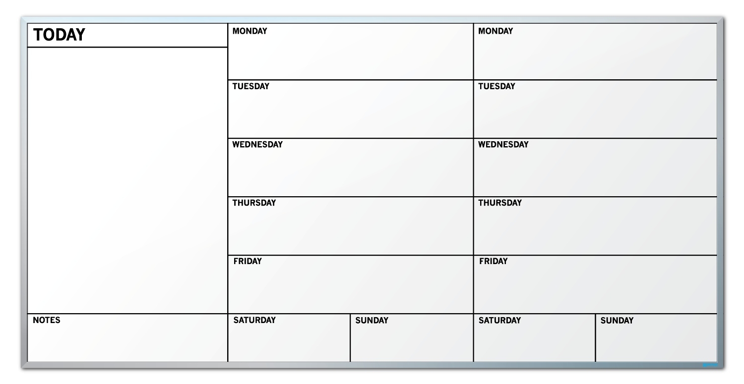 Weekly Calendar Board – Printable Month Calendar Monthly Calendar Dry Erase Printable