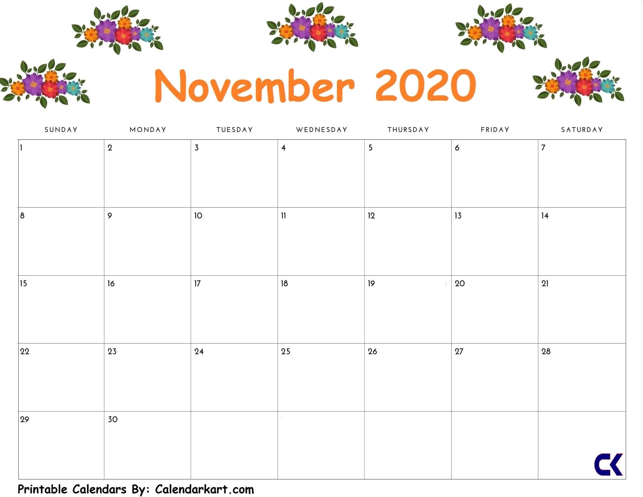 2019 November Calendar Printables | Teaching Resources November Calendar Template Kindergarten