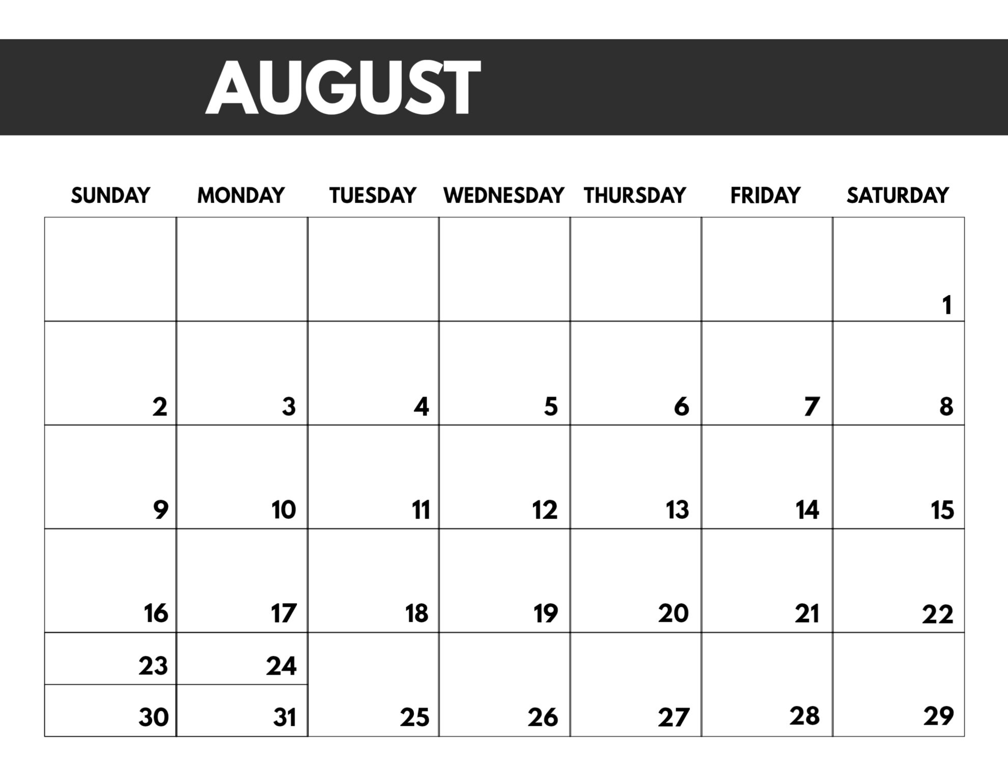 2020 Free Monthly Calendar Template | Paper Trail Design Calendar Template Printable Free