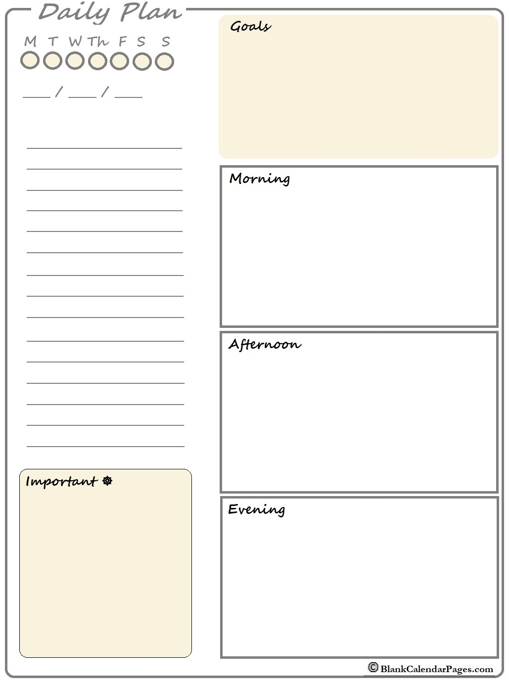 2020 Printable Daily Planner | Planner Templates Calendar Template Daily Planner