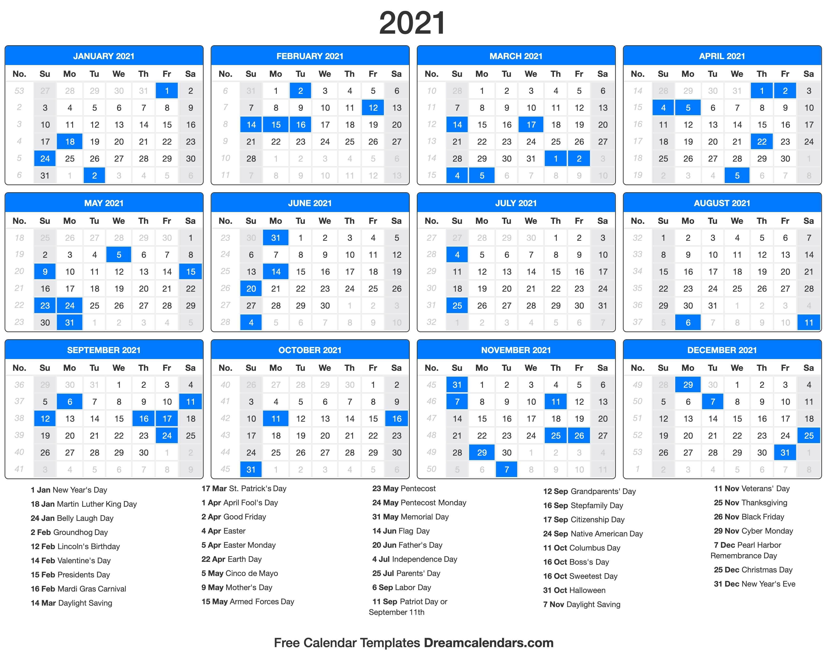 2021 Calendar Father&amp;#039;S Day 2021 Calendar