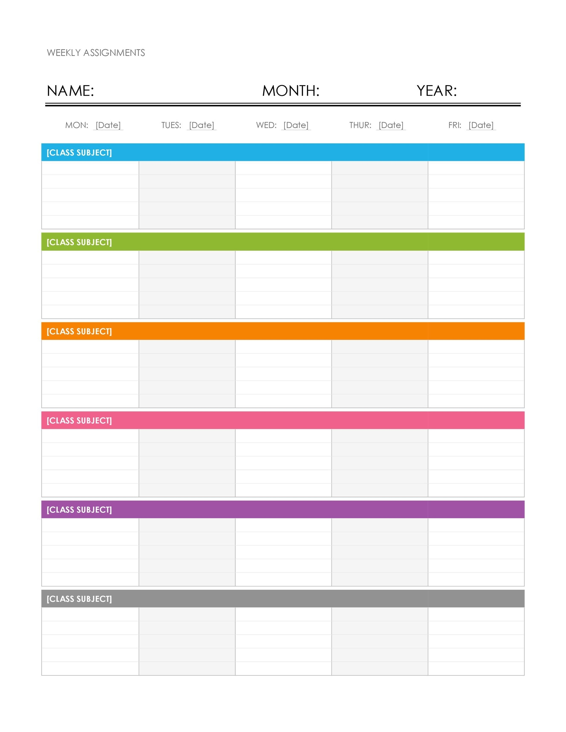 26 Blank Weekly Calendar Templates [Pdf, Excel, Word] ᐅ 2 Week Calendar Template Excel