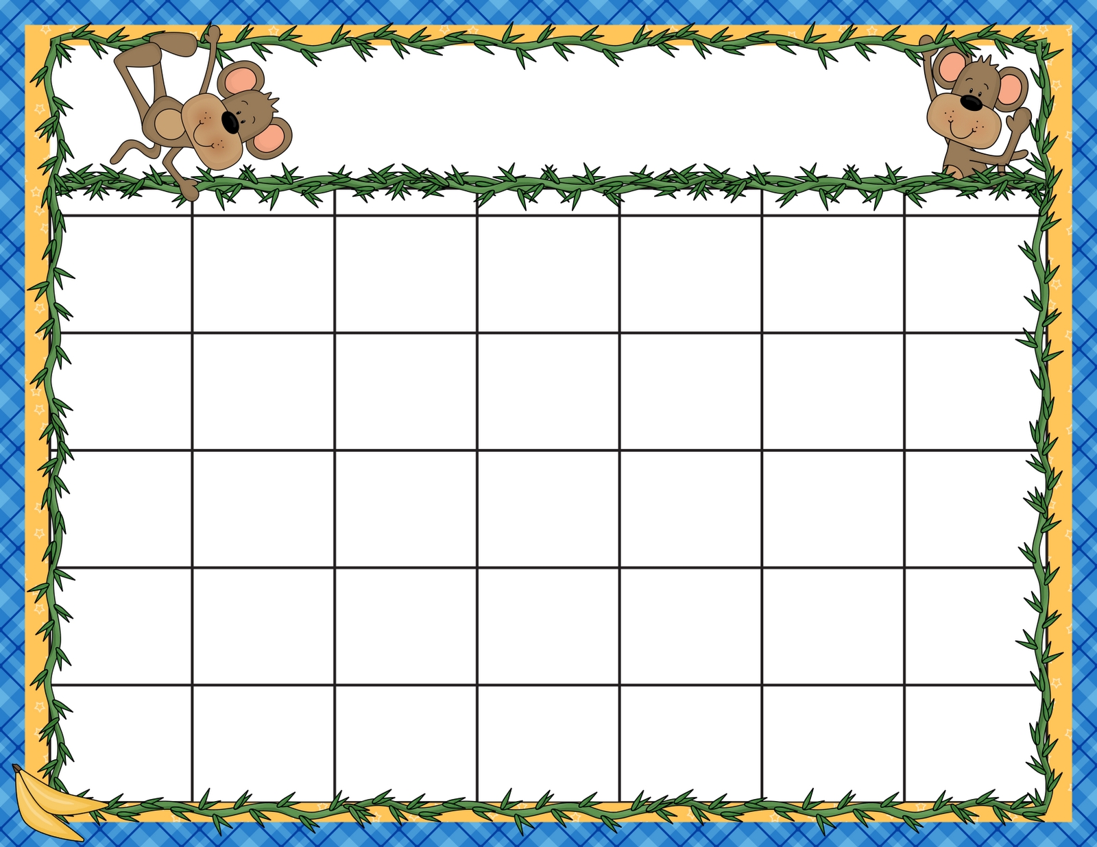 7 Best Kindergarten Monthly Calendar Printable - Printablee November Calendar Template Kindergarten