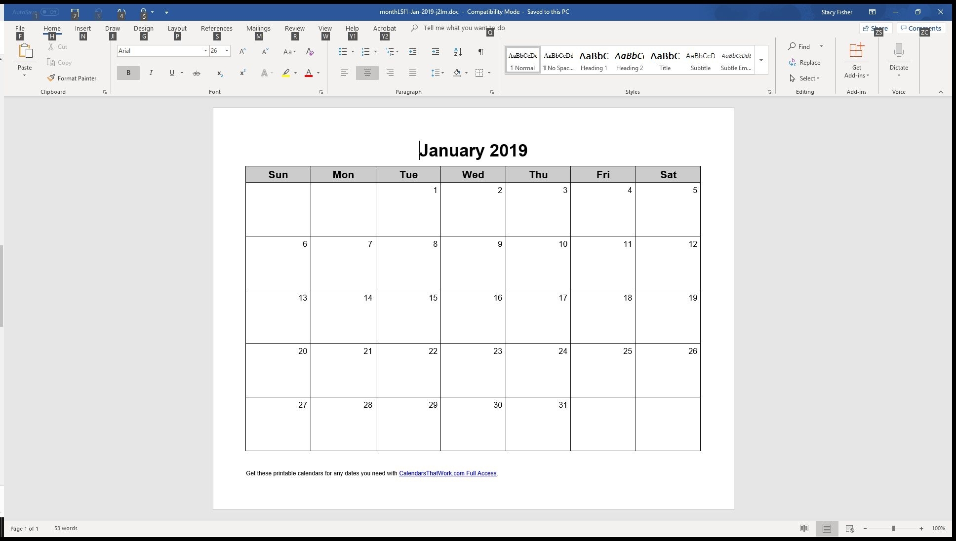 7 Top Place To Find Free Calendar Templates For Word Calendar Template Mac Pages