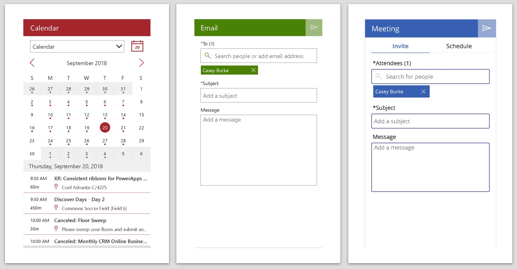 Announcing Pre-Built Office 365 Screens In Powerapps Calendar Template Office 365