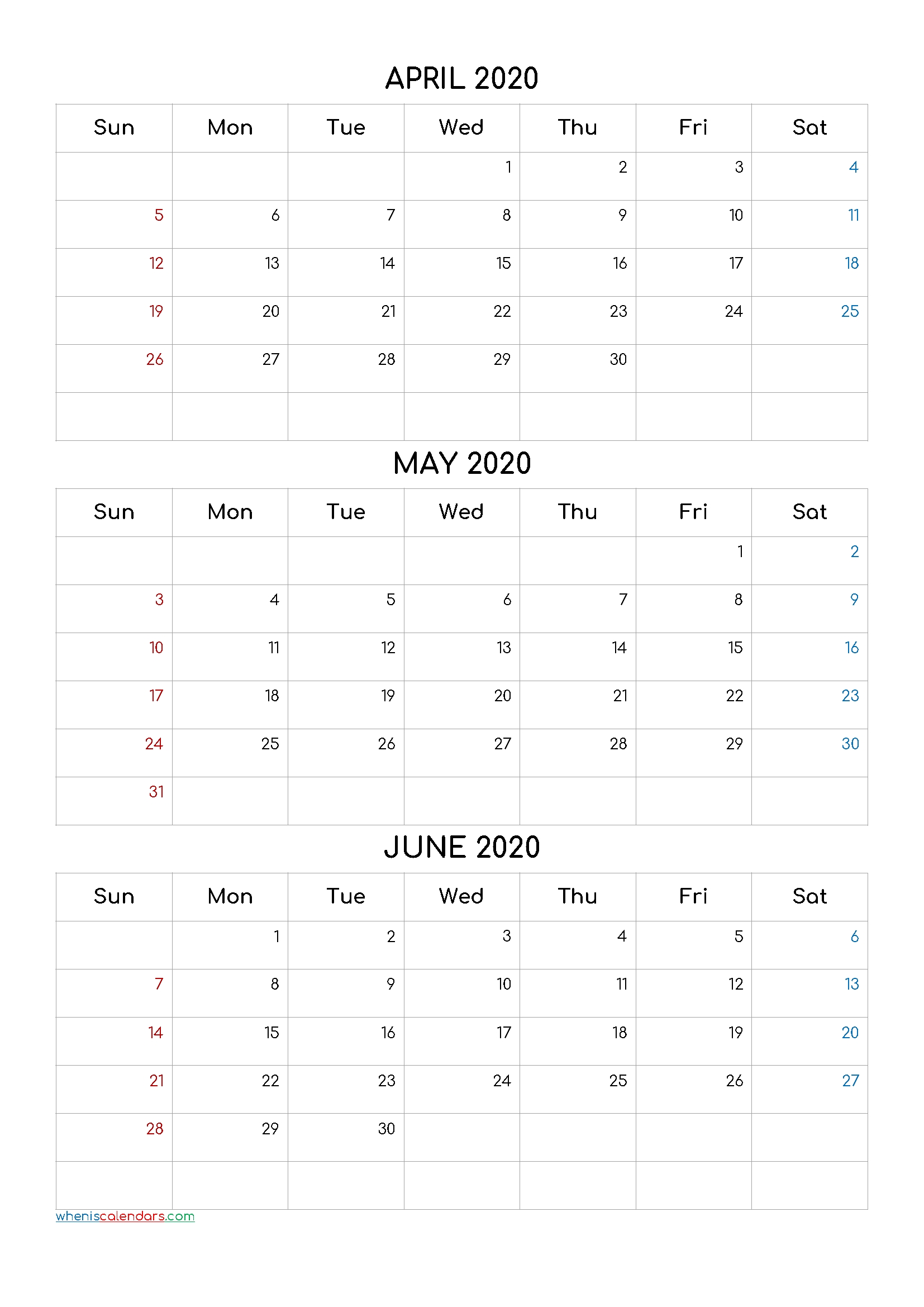 April May June 2021 Three Month Calendar Printable-21Cf4 2021 Printable Three Month Calendar