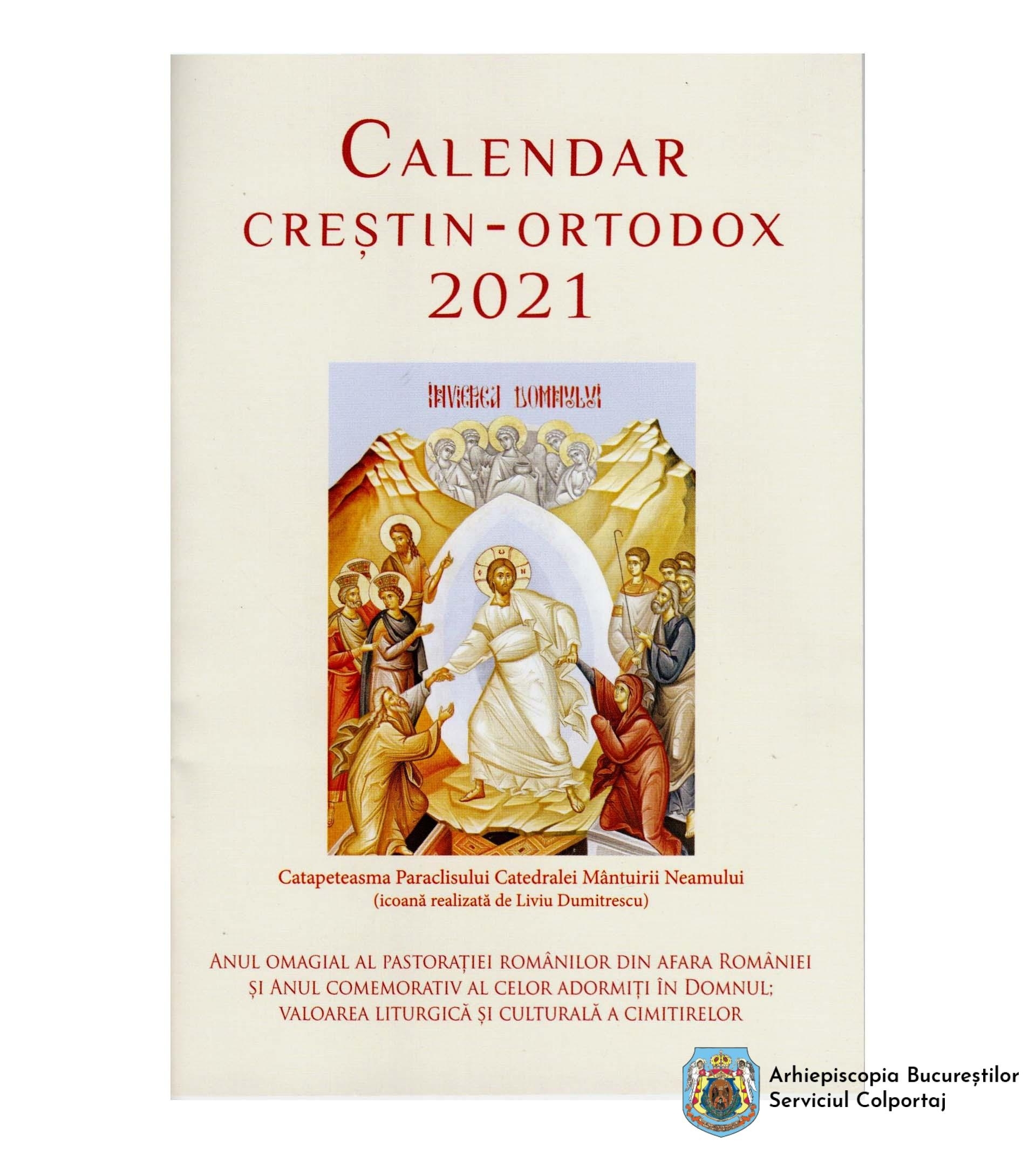 Calendar Creștin-Ortodox 2021. 90119 Calendar Ortodox 2021