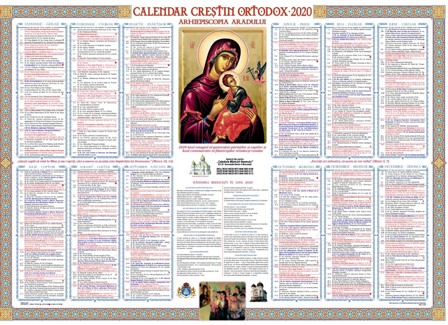 Calendar Ortodox 2020 - Sărbători Religioase Din Fiecare Calendar Ortodox Mai 2021