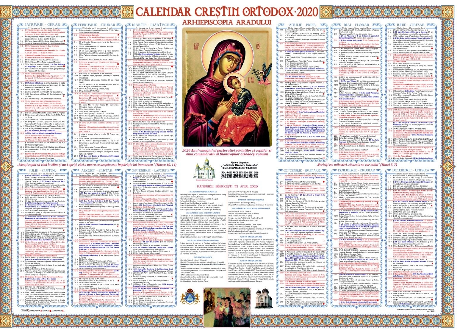 Calendar 2025 Romanesc Ortodox