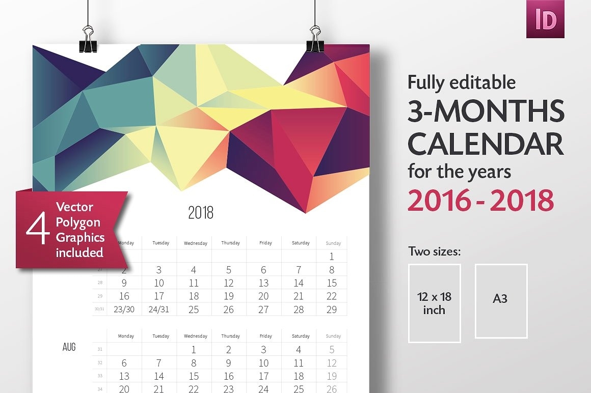 Calendar Template Indesign – Printable Year Calendar Calendar Template Indesign Free