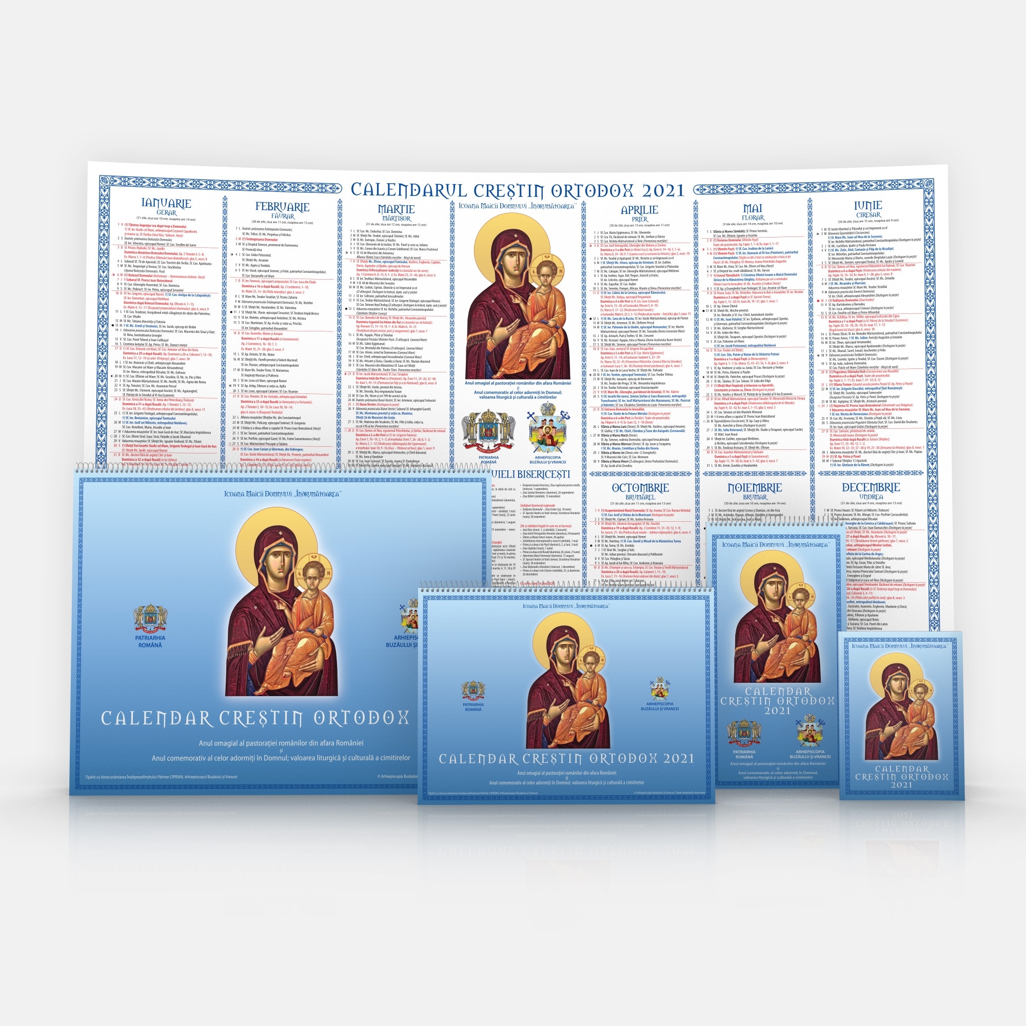Calendarul Ortodox Pe 2021, În 5 Variante – Vrancea24 Calendar Ortodox 2021