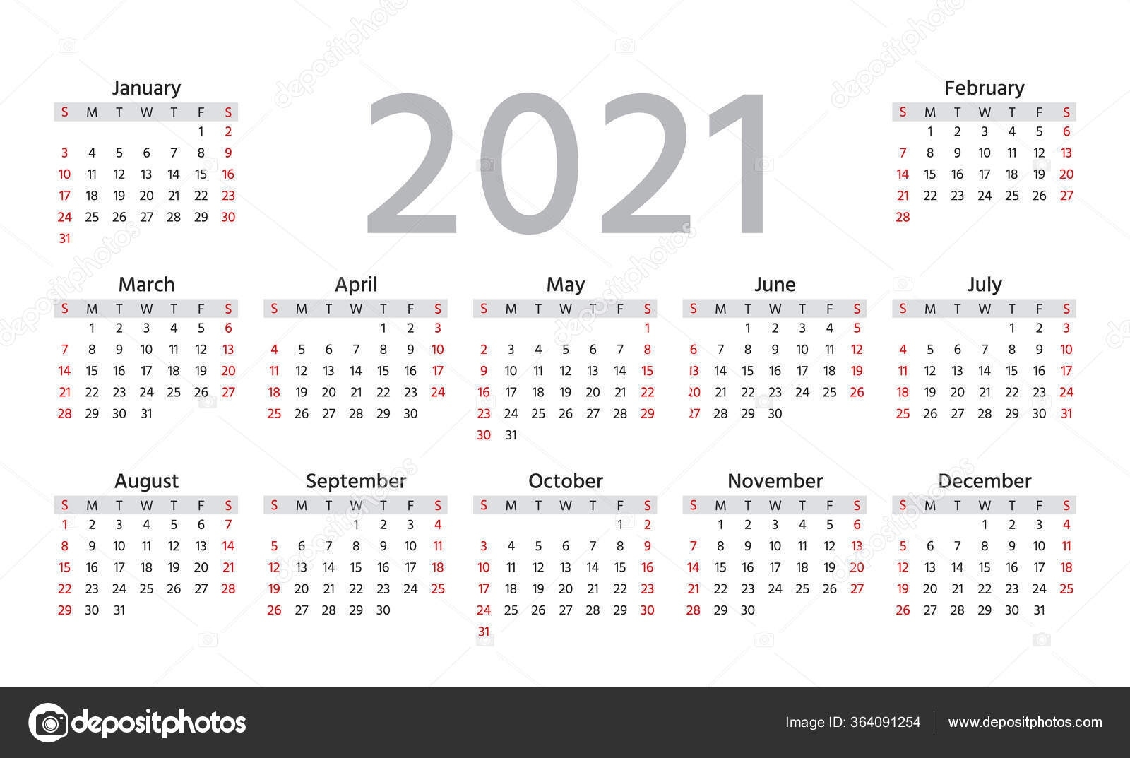 Стоковые Векторные Изображения Horizontalweek - Страница 9 Календарная Сетка По Месяцам 2021-2021