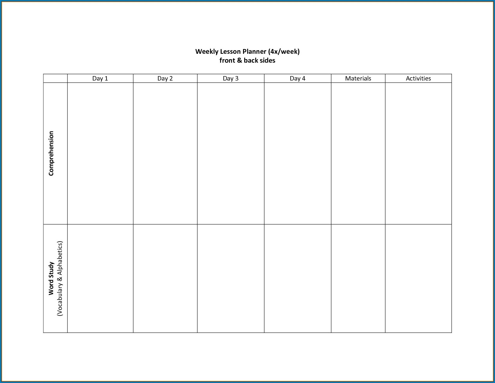 √ Free Printable 2 Week Calendar Template | Templateral 2 Day Calendar Template