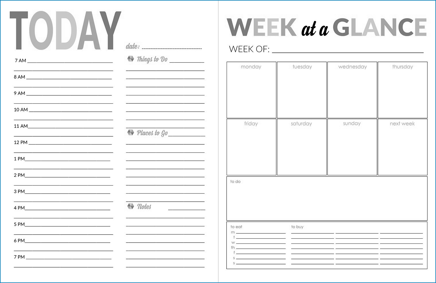 √ Free Printable Daily Calendar Template | Templateral Photo A Day Calendar Template