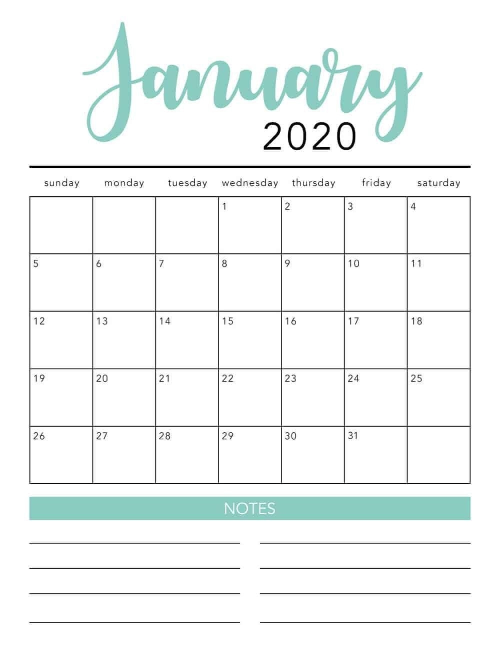 Free 2020 Printable Calendar Template 2 Colors I May 2020 Calendar Template Design Free