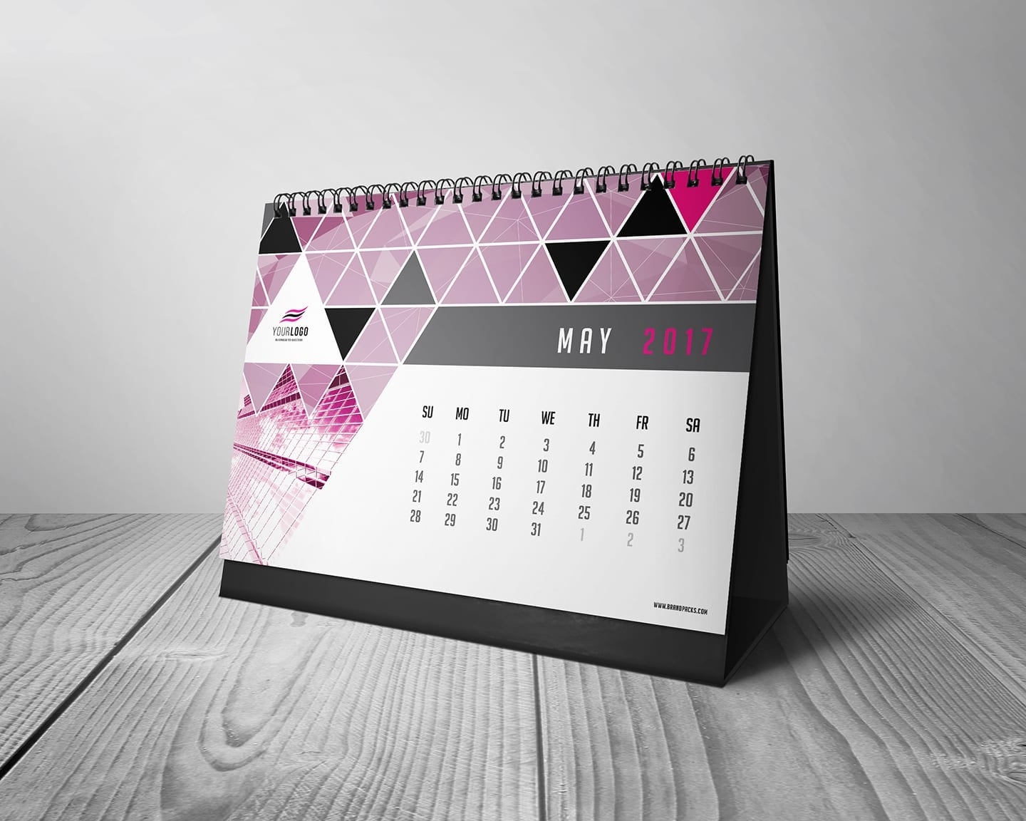 Free Calendar Template For Photoshop &amp; Illustrator - Brandpacks Calendar Template For Photoshop