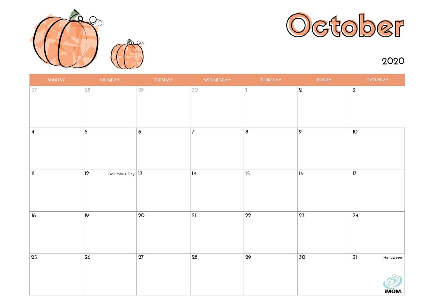 Free Calendar Template Printable • Printable Blank Calendar Template