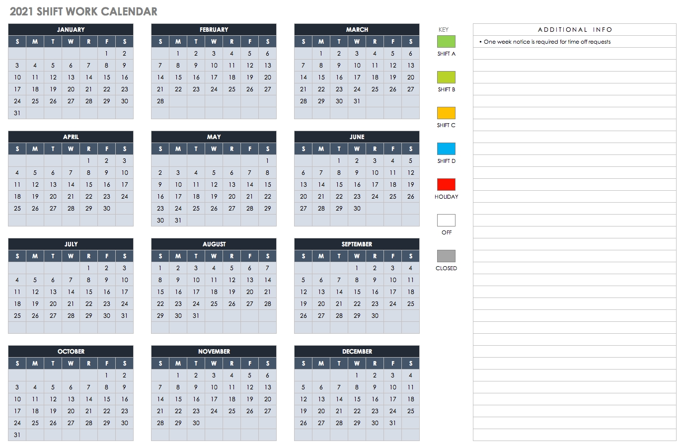 Free Excel Calendar Templates Term 3 Calendar Template