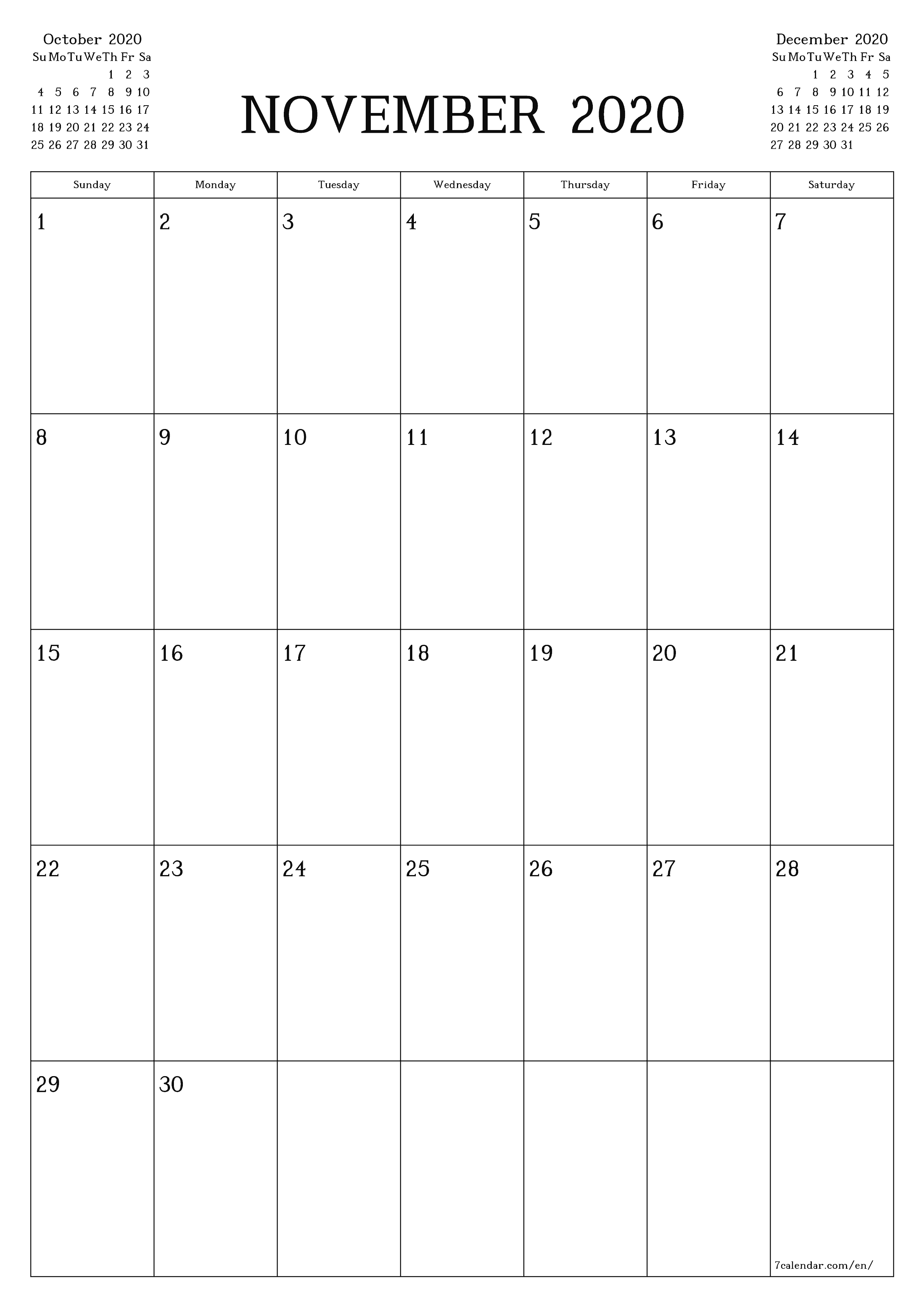 Free Printable Blank Monthly Calendar And Planner For Calendar Grid Template Pdf