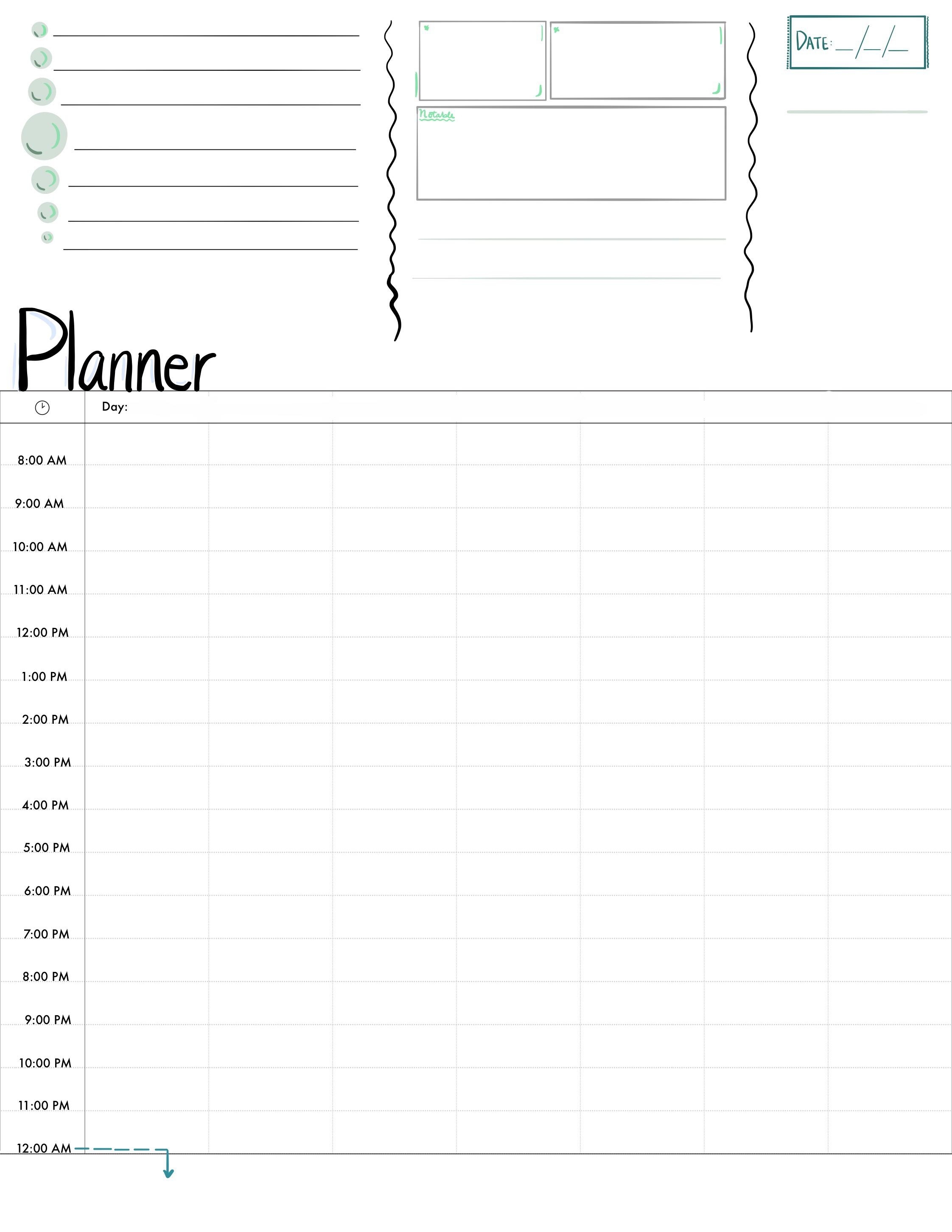 Here&#039;S My Daily Planner Template! If You Want I Can Send The S Note Calendar Template