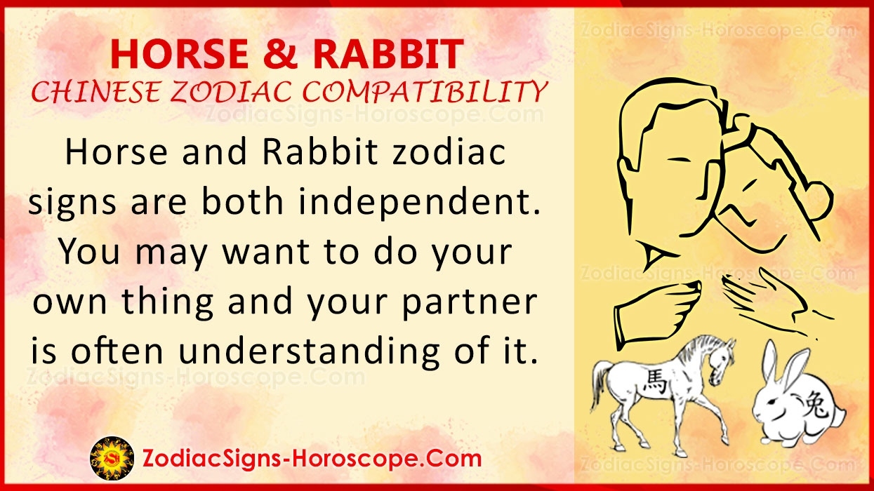 Horse And Rabbit Chinese Zodiac Compatibility: Love And Chinese Zodiac Calendar Rabbit