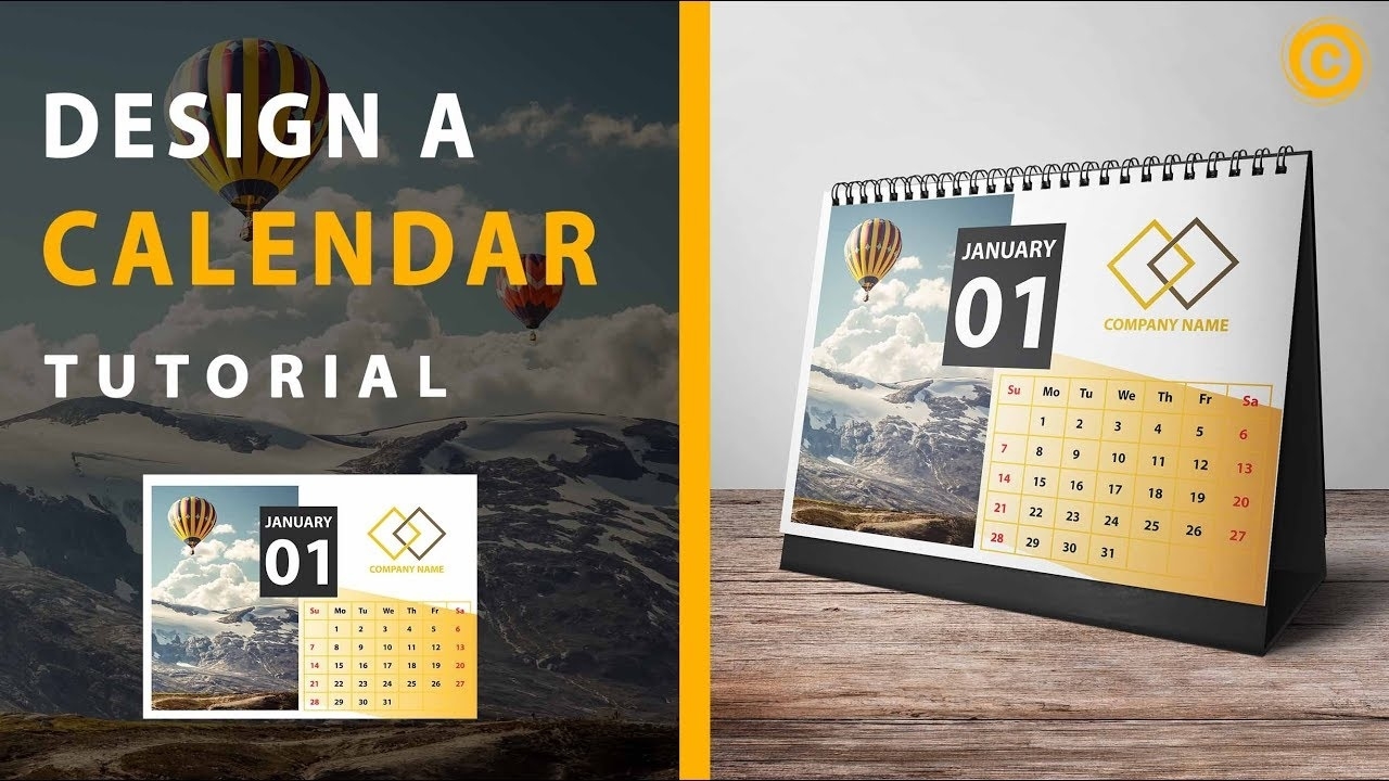 How To Create A Calendar | Desk Calendar | Adobe Illustrator Tutorial Calendar Template Adobe Illustrator