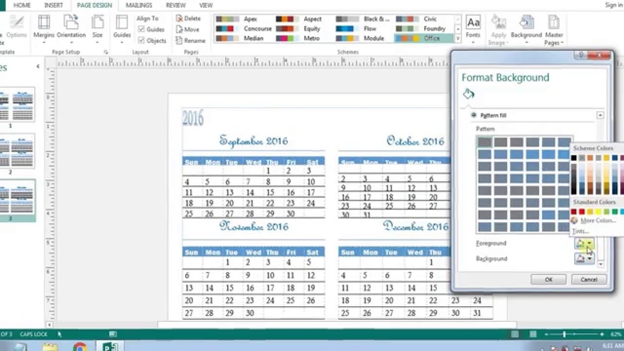 How To Create Calendars In Microsoft Publisher 2013 Calendar Template Microsoft Publisher