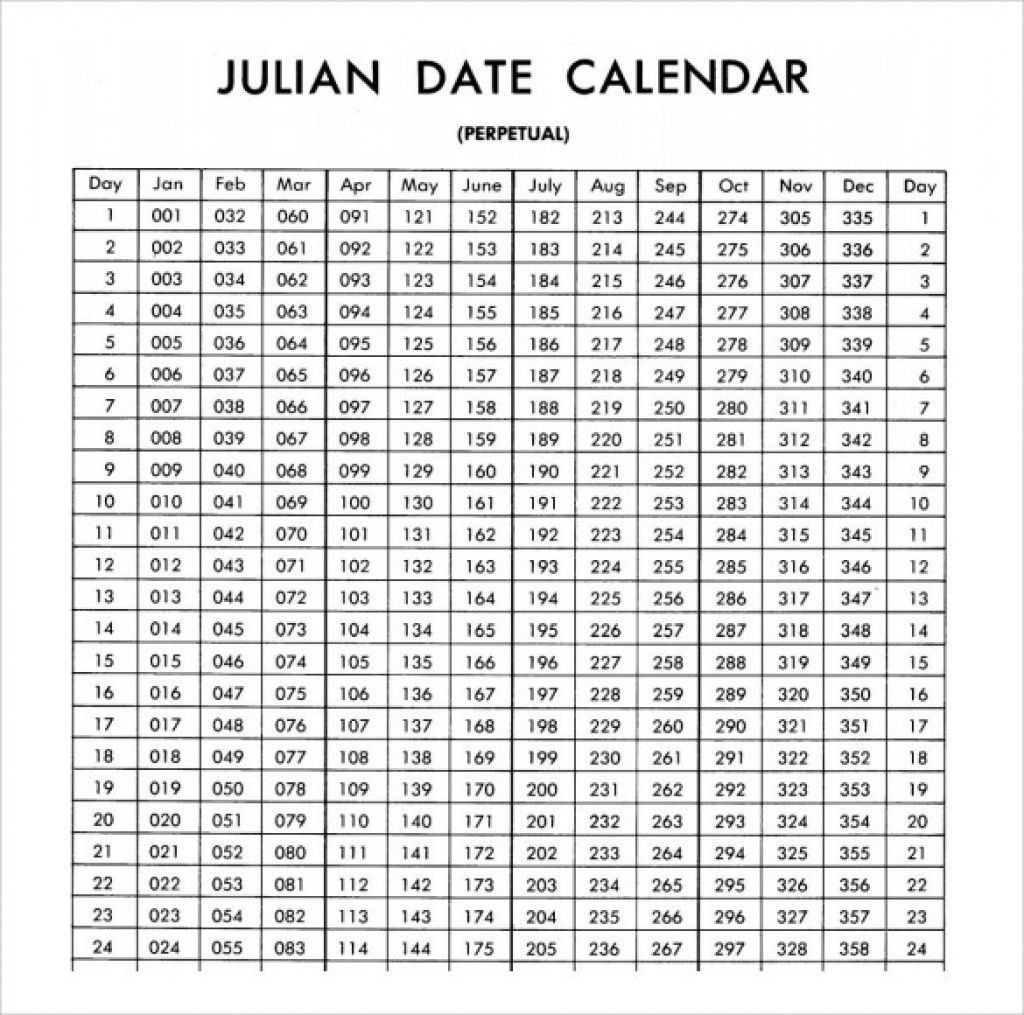 Julian Date Leap Year Calendar | Printable Calendar 2020 Julian Date 2021