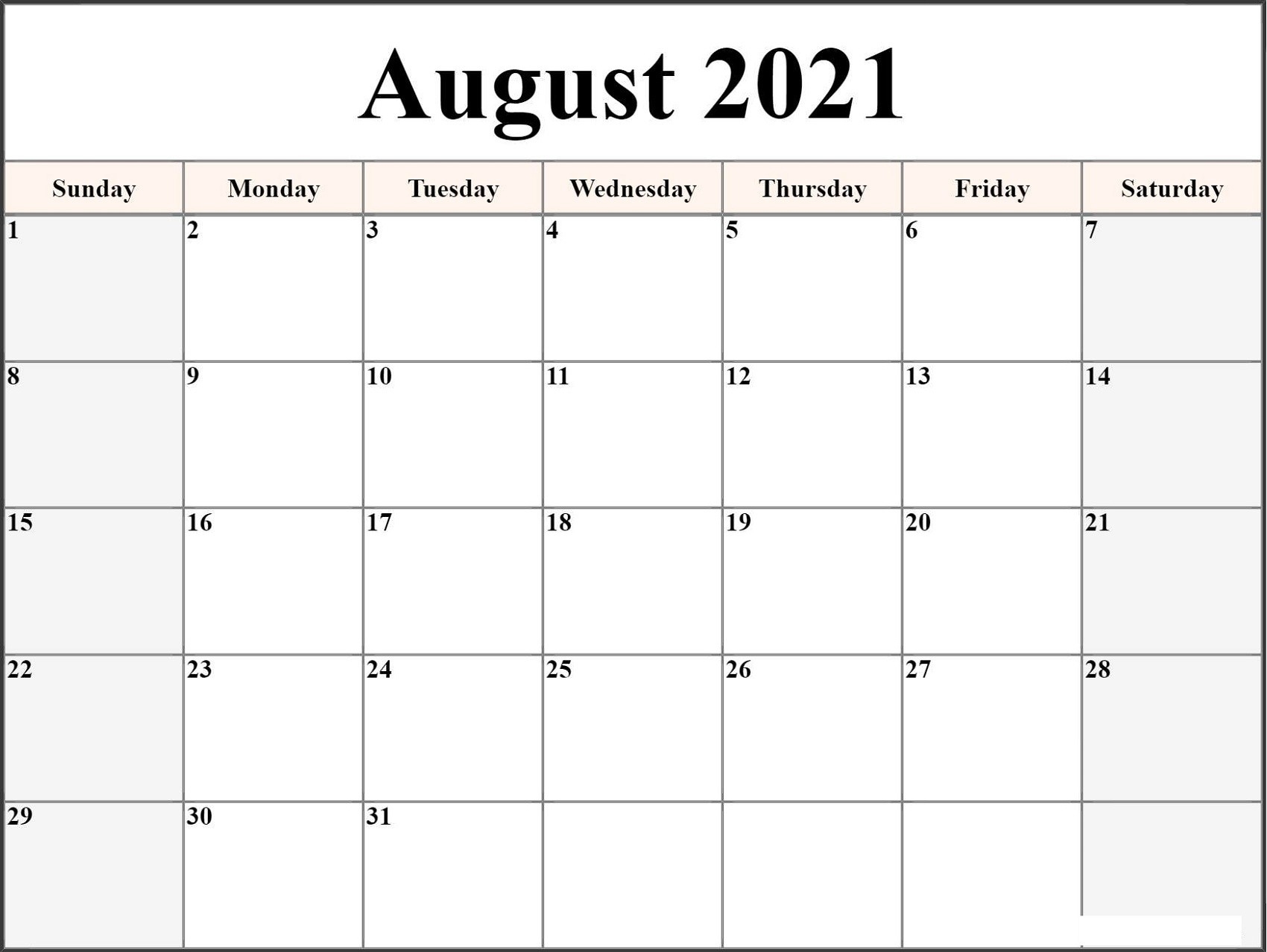 Microsoft Word Calendar Template 2021 Monthly | Free Calendar Template Ms Word